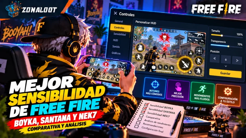 Mejor sensibilidad para free fire, lo que usan los jugadores top