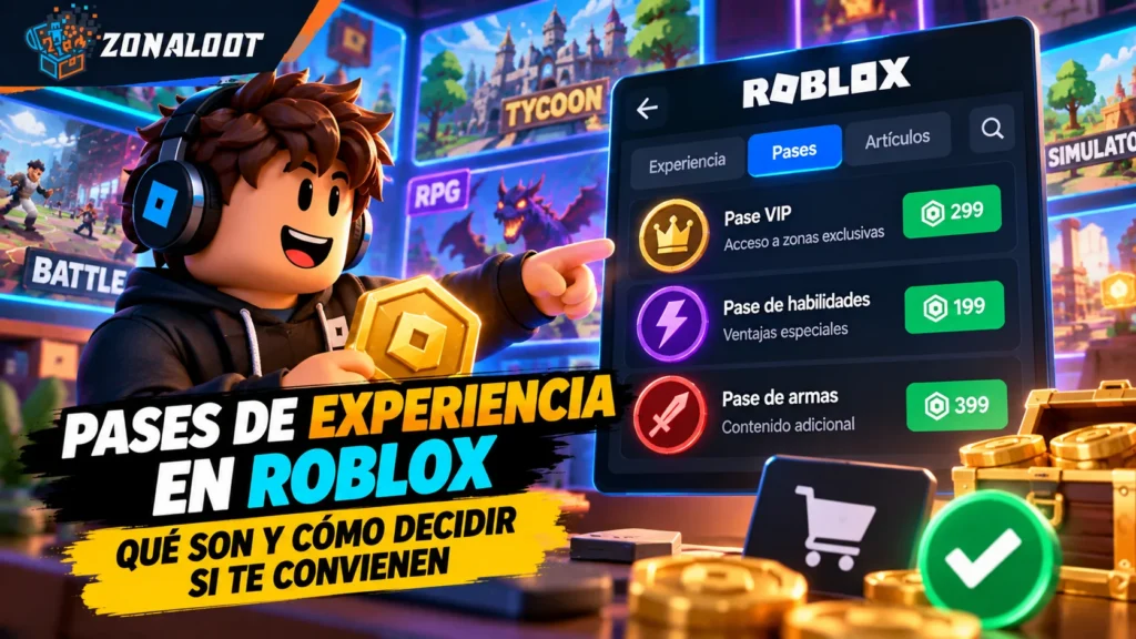 Pases de experiencia de Roblox y aspectos que conviene revisar antes de adquirirlos