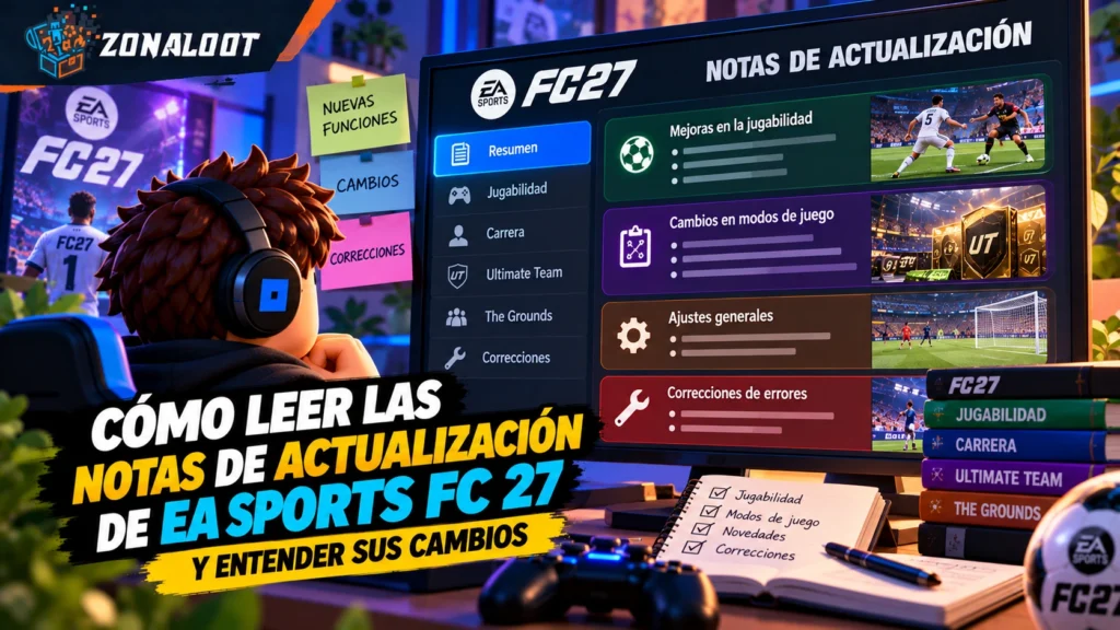 Cómo interpretar las notas de actualización y los cambios de EA SPORTS FC 27
